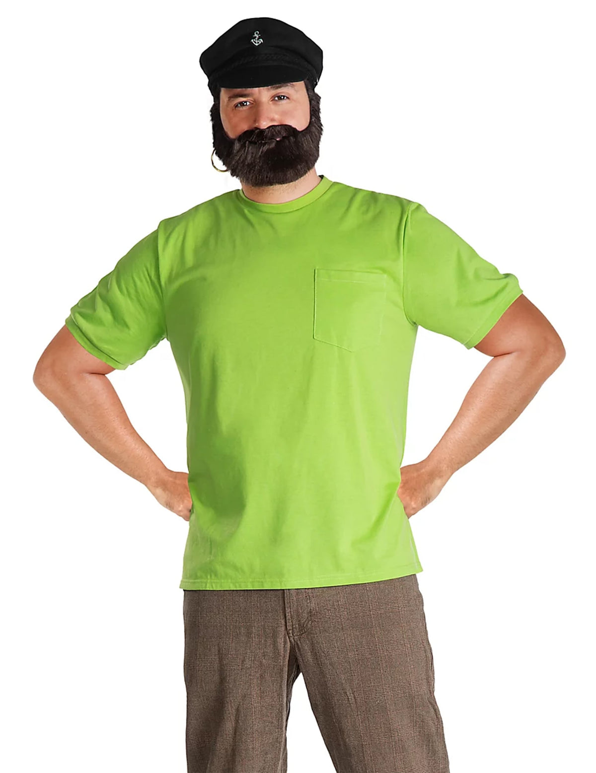 Déguisement Efraim Fifi Brindacier™ pour homme vert avec chapeau et barbe