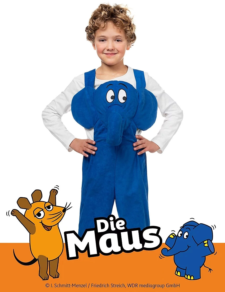 Vue de face du déguisement éléphant Die Maus