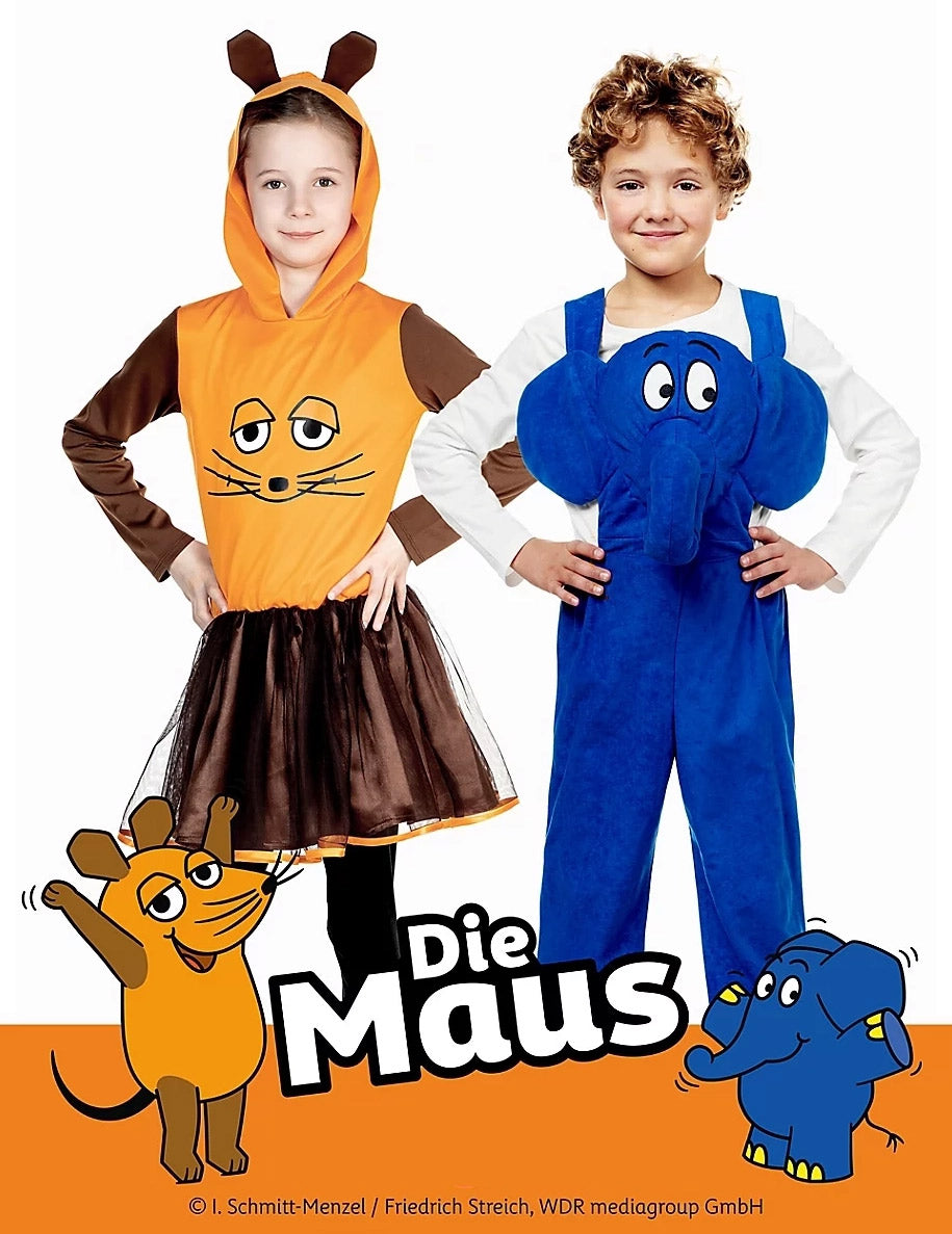 L'éléphant et la souris du déguisement éléphant Die Maus