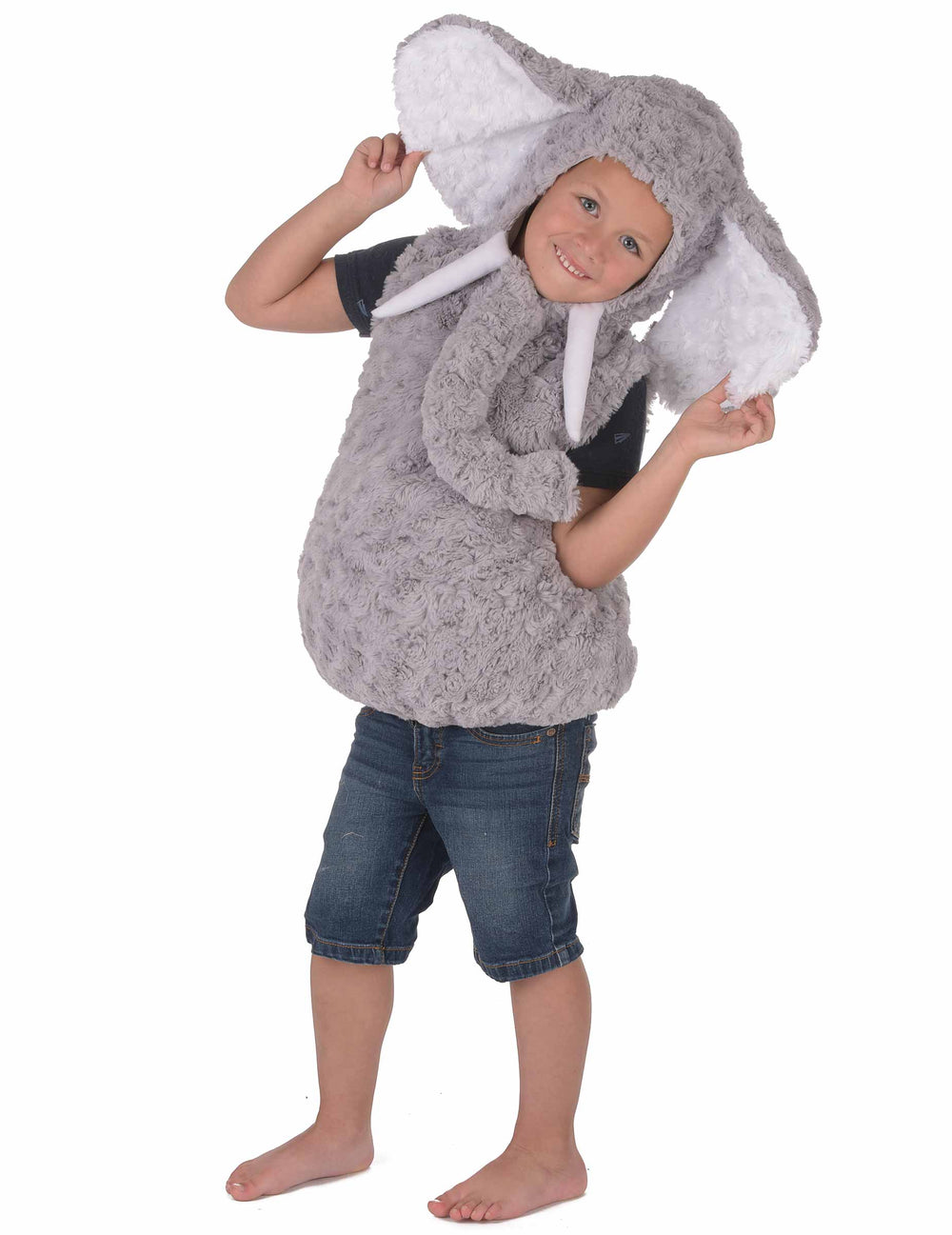 Vue de face du déguisement d'éléphant pour enfant