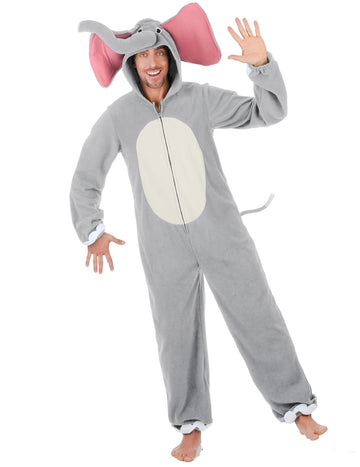 Moški sivi slon kostum