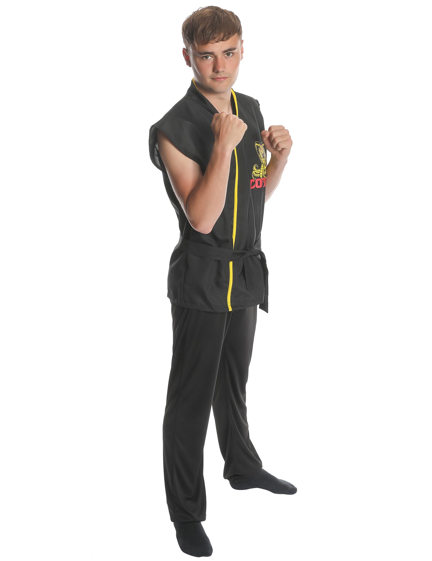 Študentski kostum za odrasle črne karate