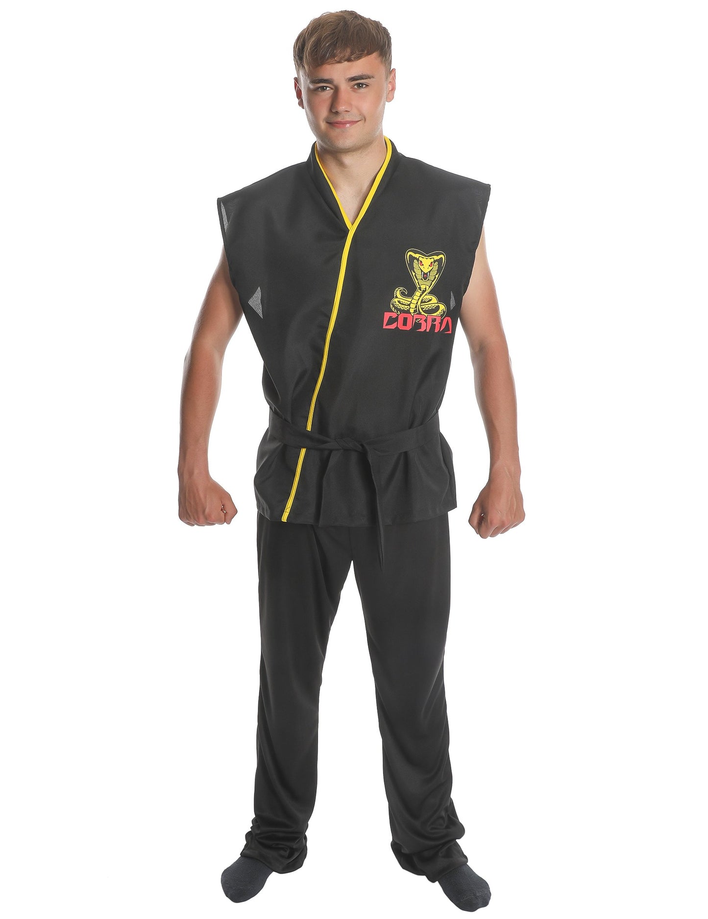 Študentski kostum za odrasle črne karate