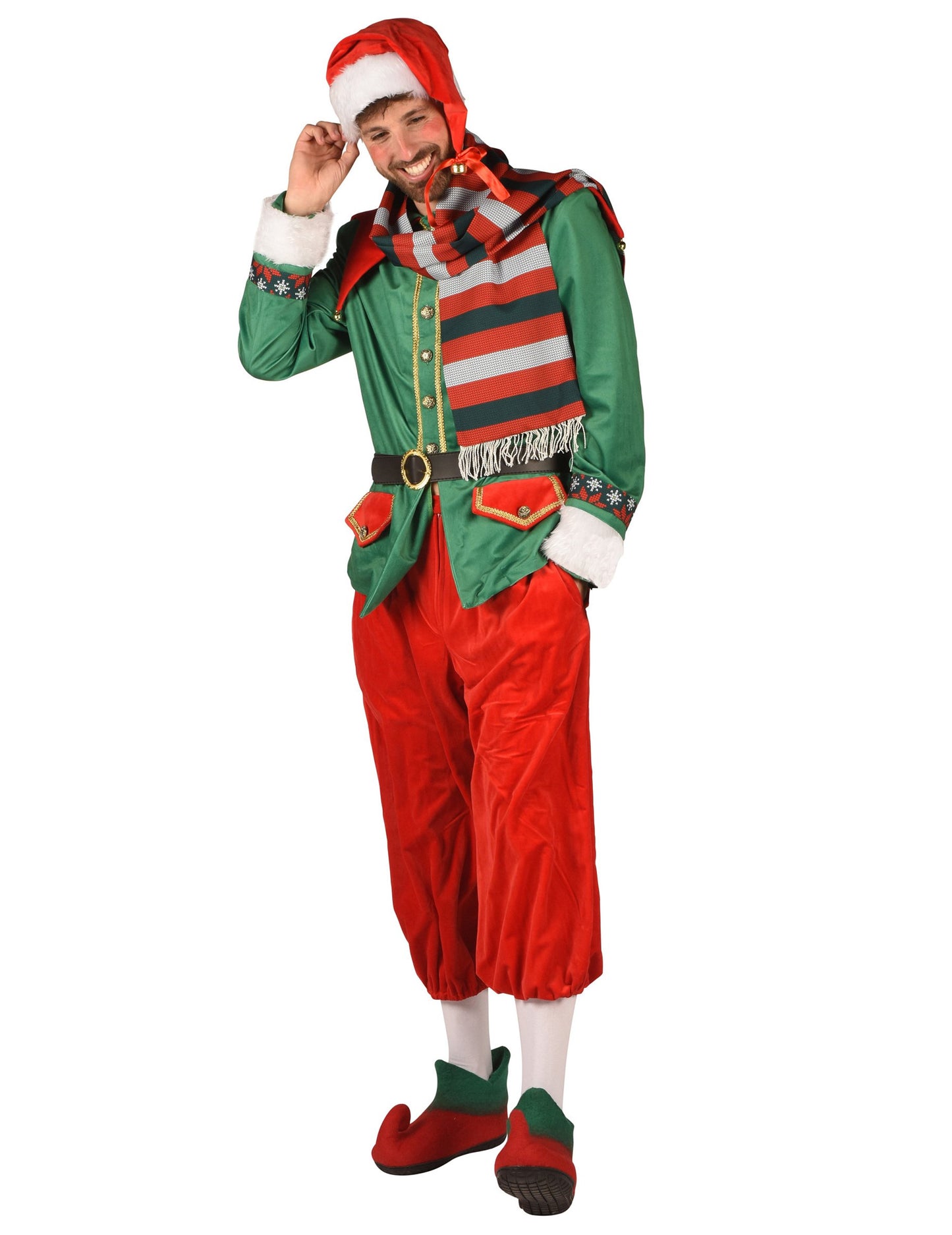 Razkošni božični škratov kostum za moške