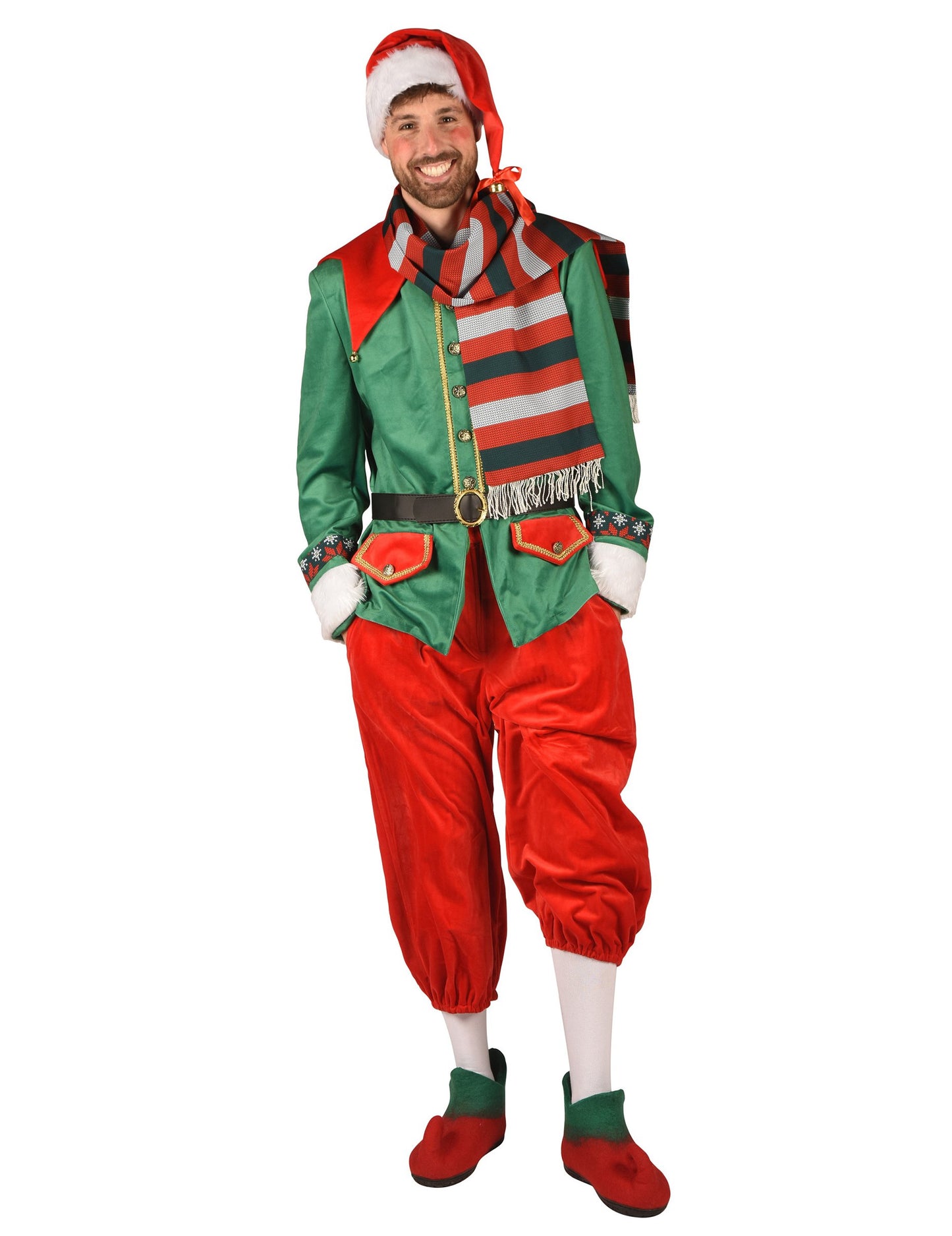 Razkošni božični škratov kostum za moške
