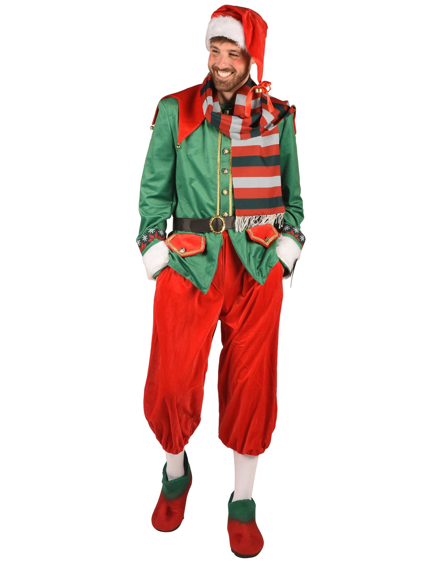 Razkošni božični škratov kostum za moške