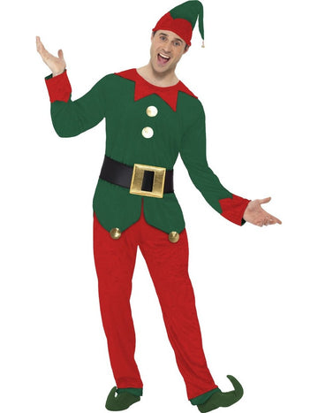 Kostum bicolor elf za moške božič