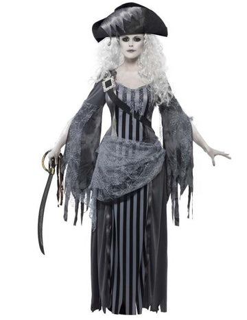 Halloween sivi gusarski duh preobleka