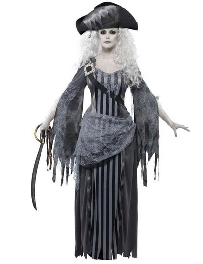 Halloween sivi gusarski duh preobleka