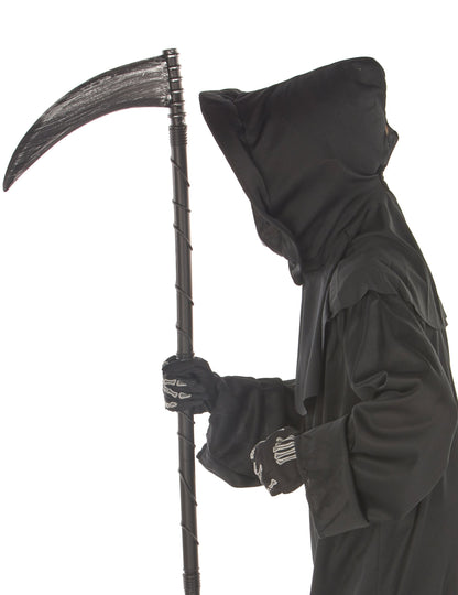 Vue de profil du déguisement faucheur sinistre