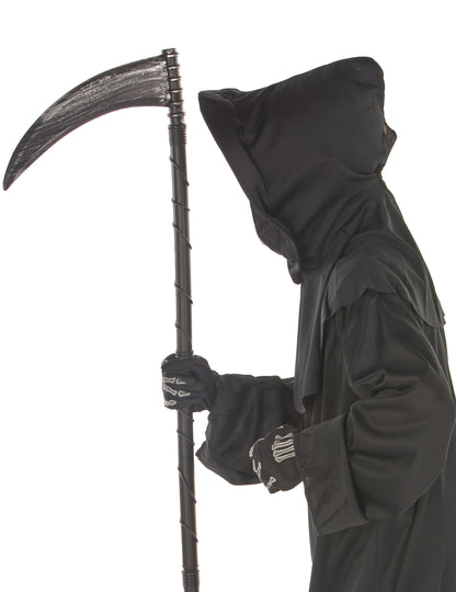 Vue de profil du déguisement faucheur sinistre