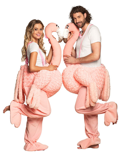 Déguisement à dos de flamant rose adulte
