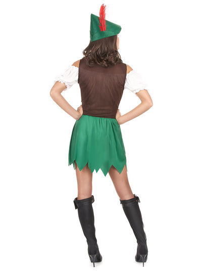 Déguisement femme des bois vert