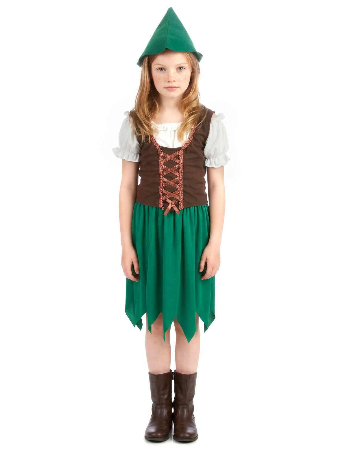 Vue d'ensemble du déguisement de fille des bois