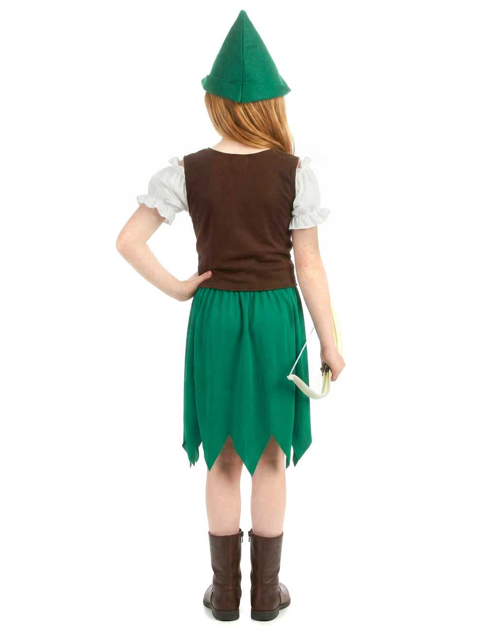 Vue de dos du déguisement de fille des bois