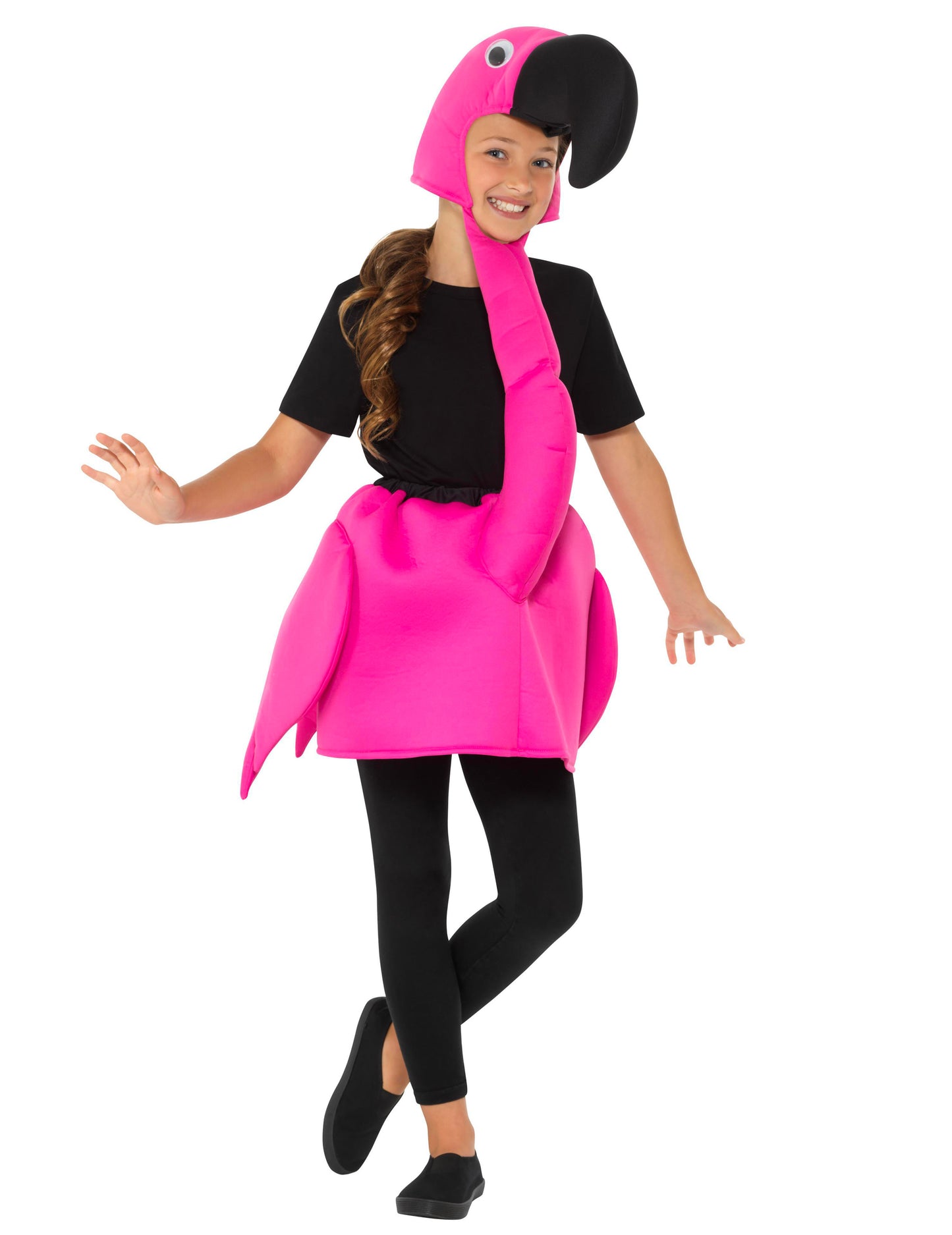 Plamena otroška roza preobleka