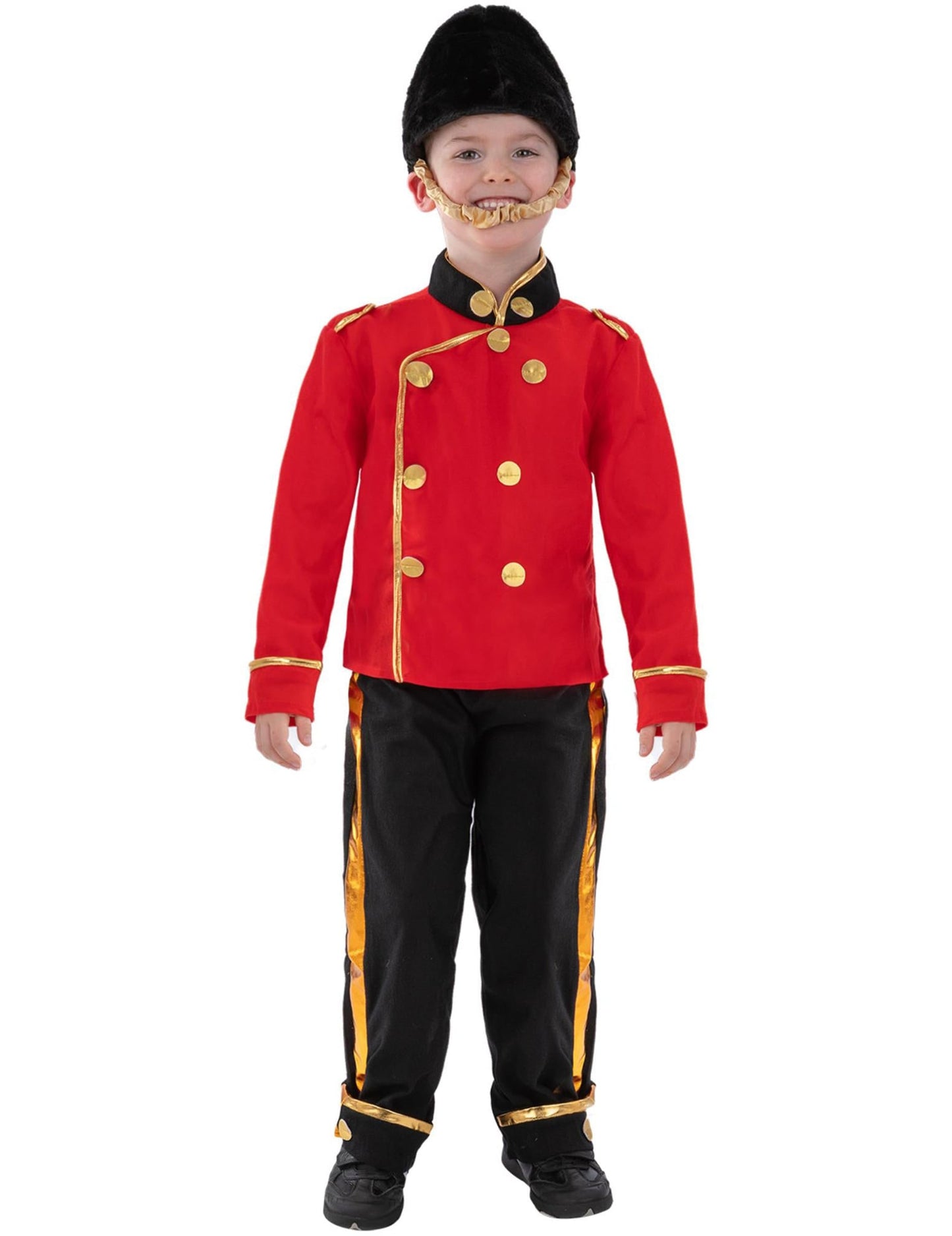 Vue de face du déguisement de garde anglais