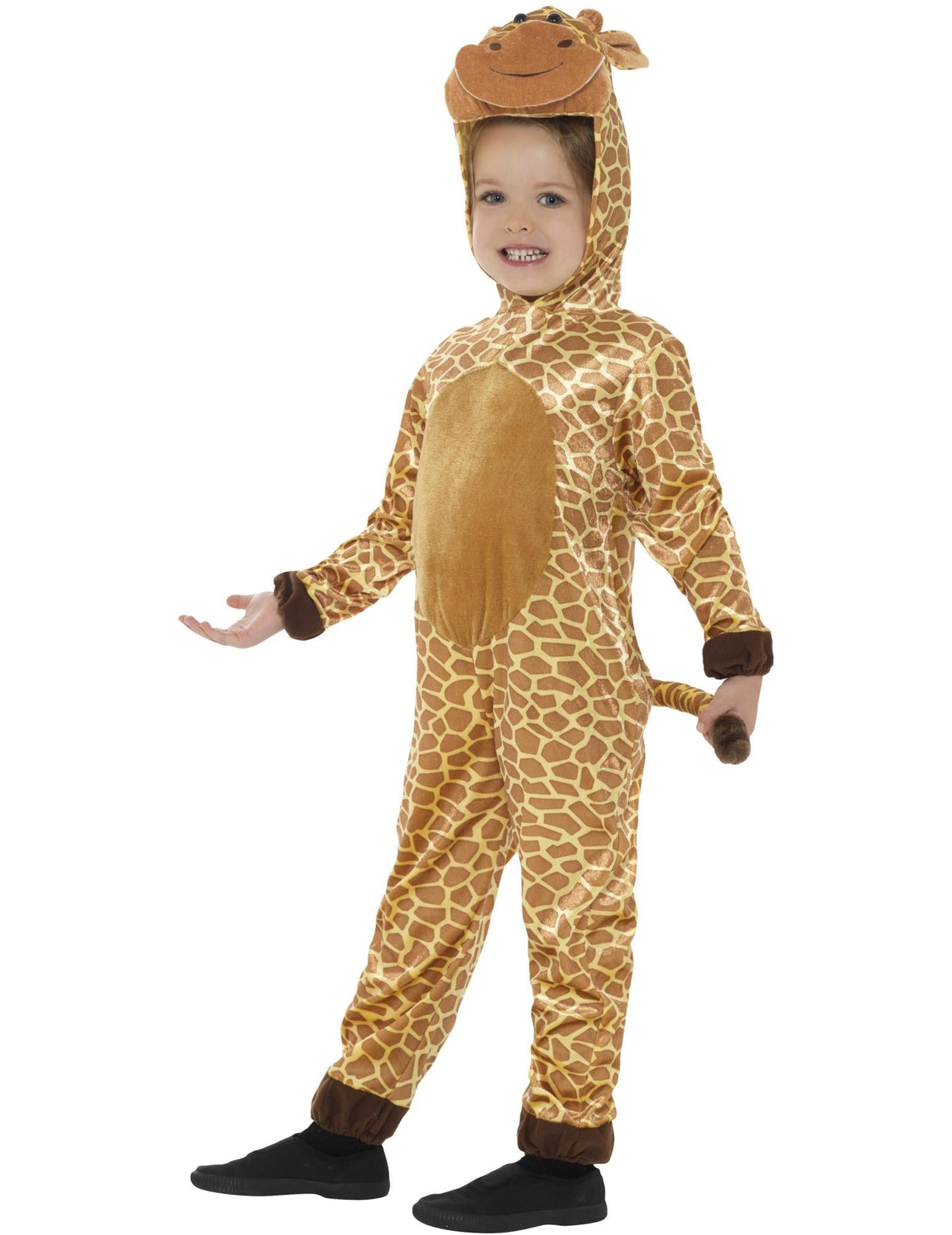 Vue de face du déguisement de girafe pour enfant