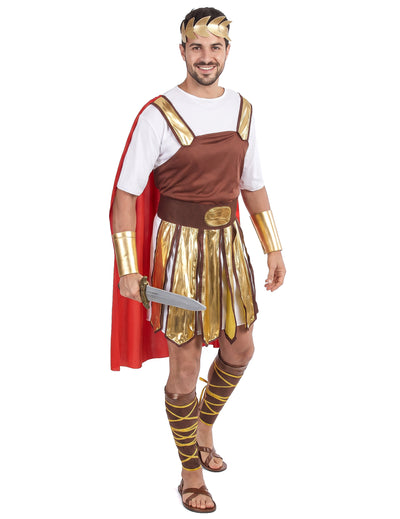 Rdeča moška kostum rimskega gladiatorja