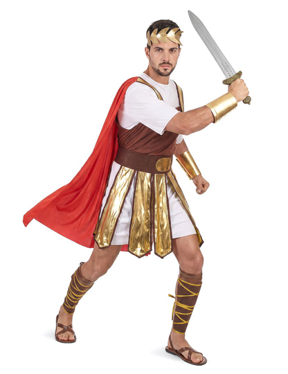 Rdeča moška kostum rimskega gladiatorja