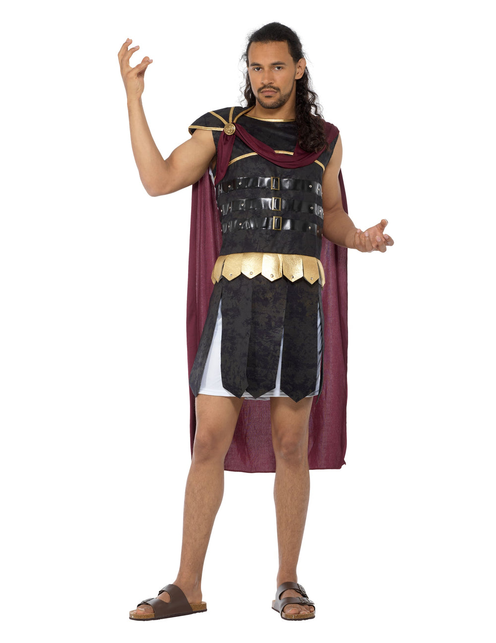 Vue de face du déguisement de gladiateur Romain