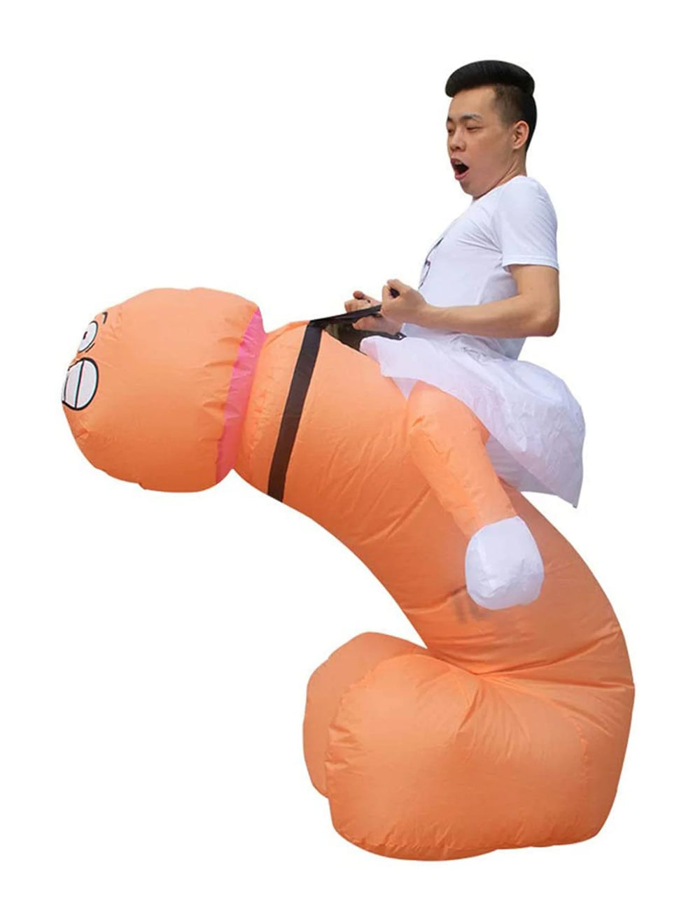 Déguisement gonflable big zizi pour adulte couleur chair