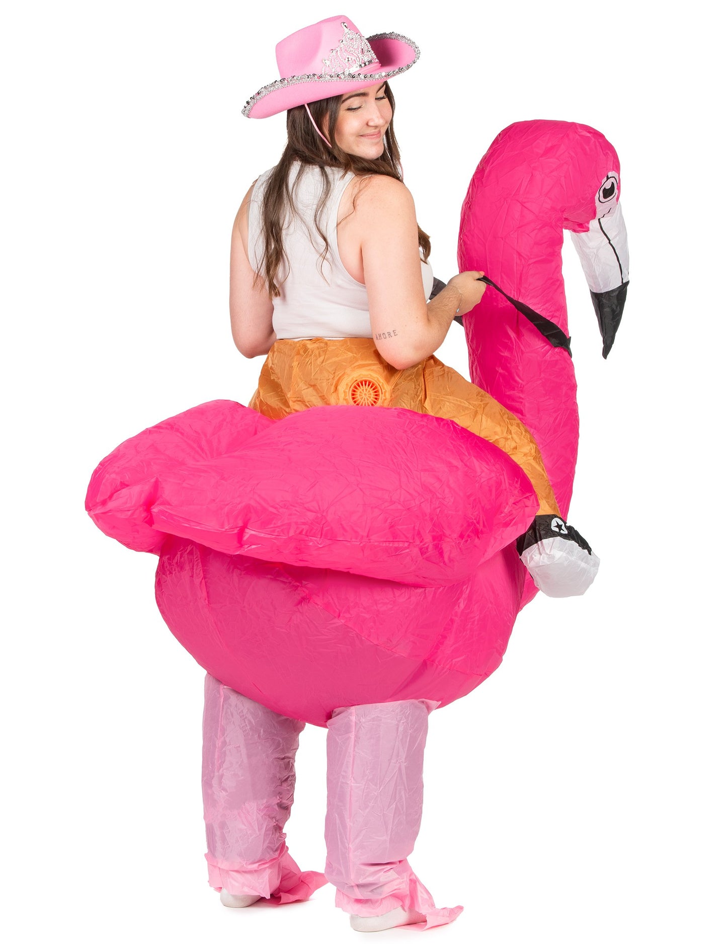 Napihljiva preobleka Flamingo za odrasle