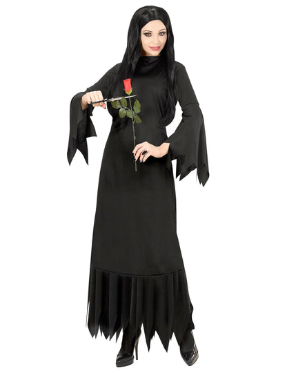 Črna gotska čarovniška kostum