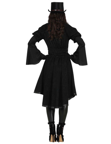 Ženski črni gotski kostum