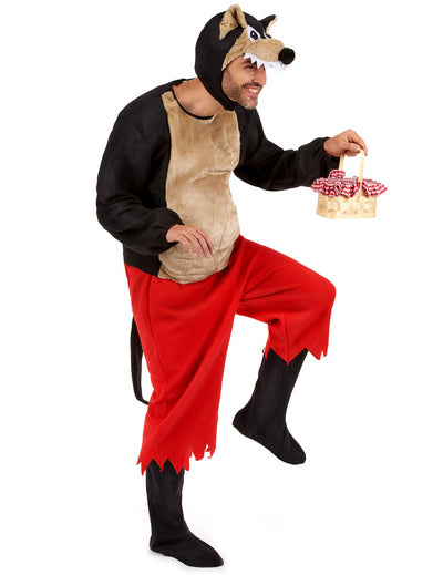 Déguisement grand loup adulte