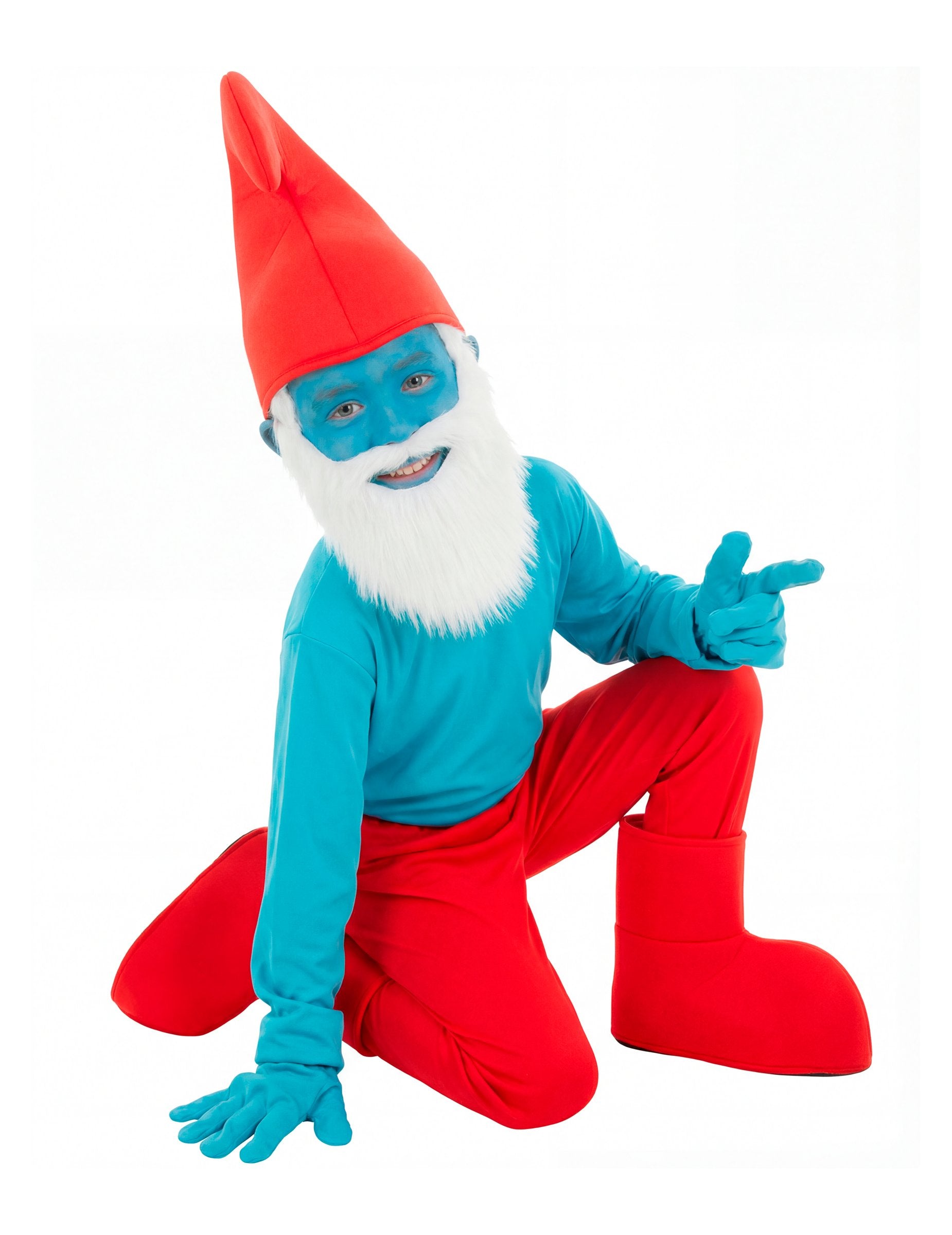 Vue de face du déguisement Grand Schtroumpf™