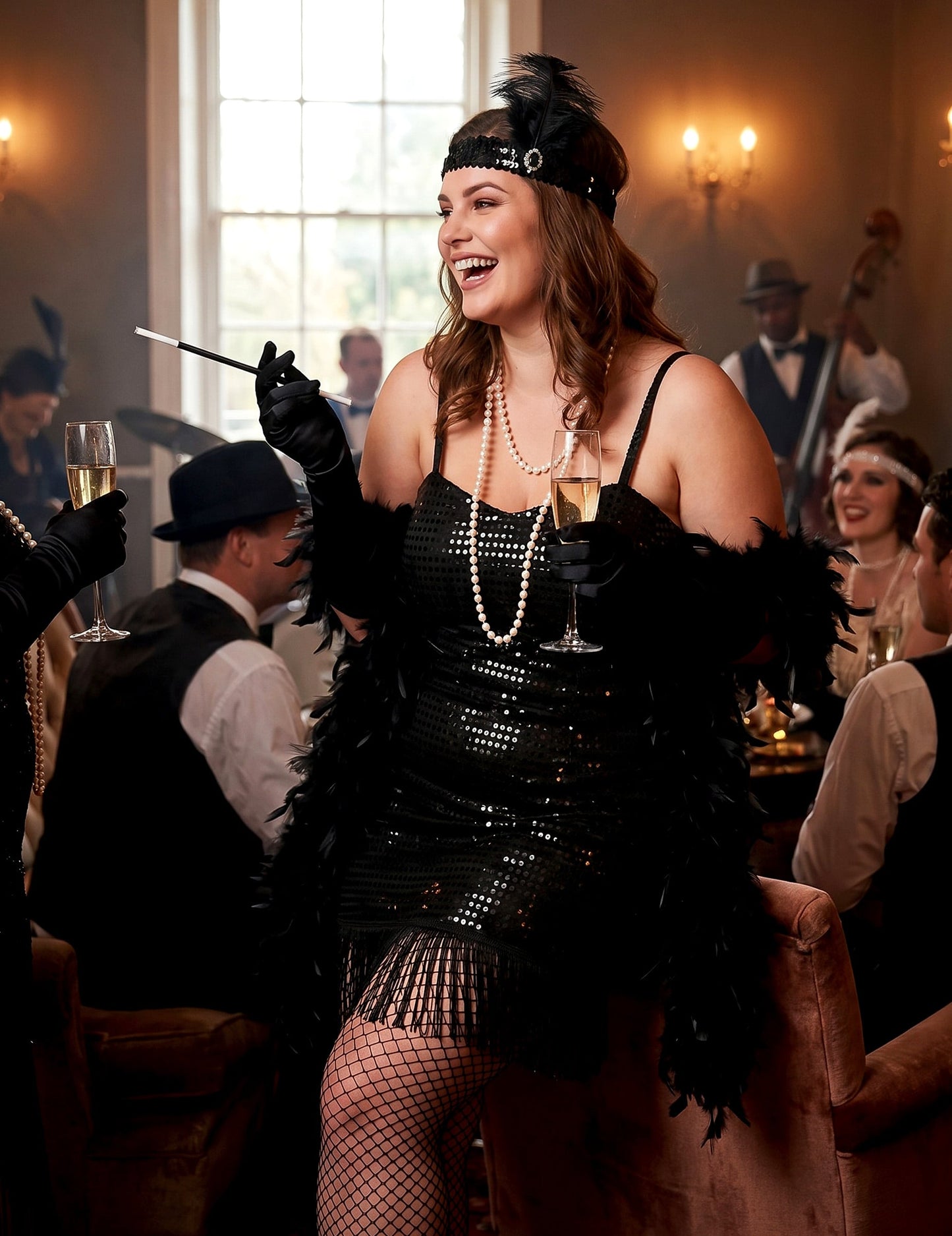 Déguisement grande taille charleston femme