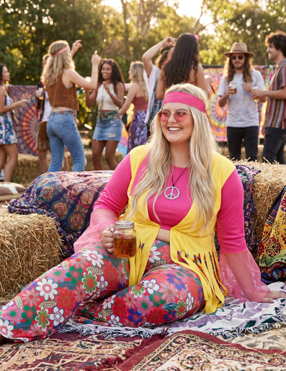Kostum velike velikosti Hippie Women