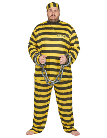 Veliko veliko preoblečena rumena odrasla oseba