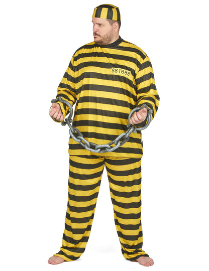 Veliko veliko preoblečena rumena odrasla oseba