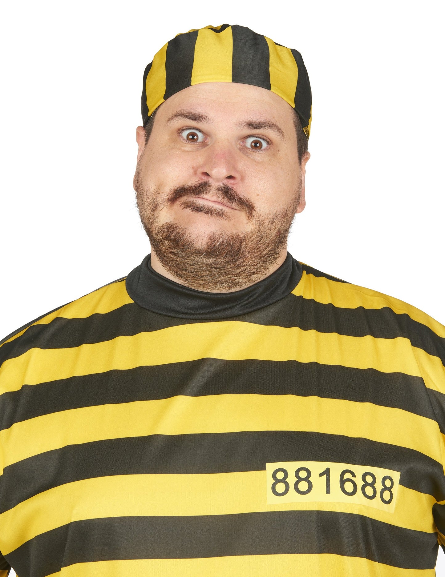 Veliko veliko preoblečena rumena odrasla oseba