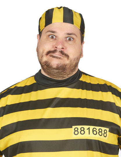 Veliko veliko preoblečena rumena odrasla oseba