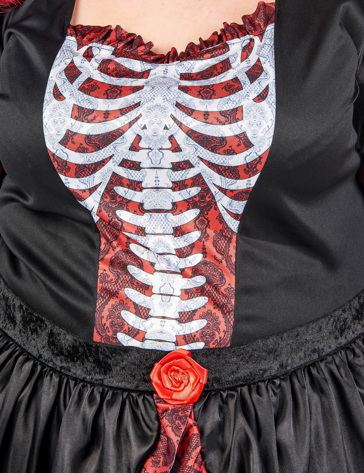 Velika pasu kostum dolga obleka los muertos ženske