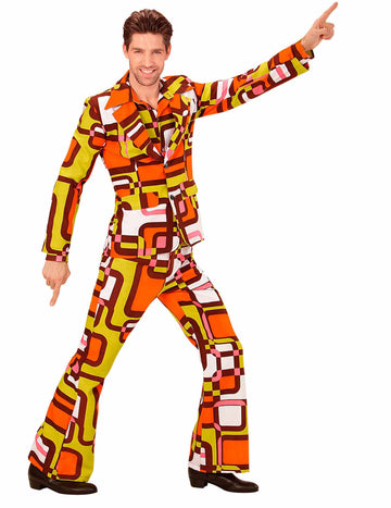 Geometric Groovy 70 moških groovy kostum