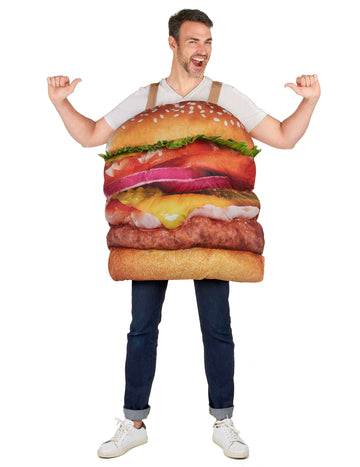 Realistični hamburger kostum za odrasle