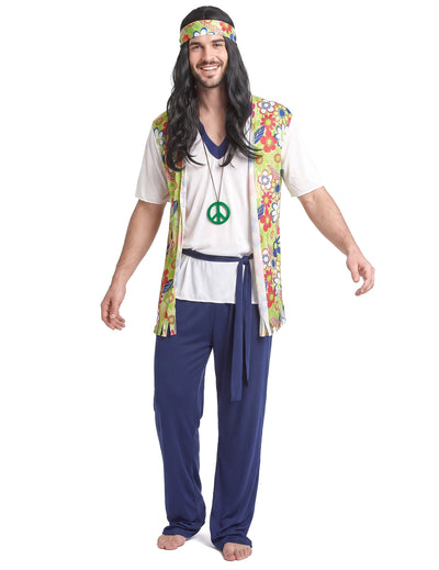 Blue Hippie Hippie Costume