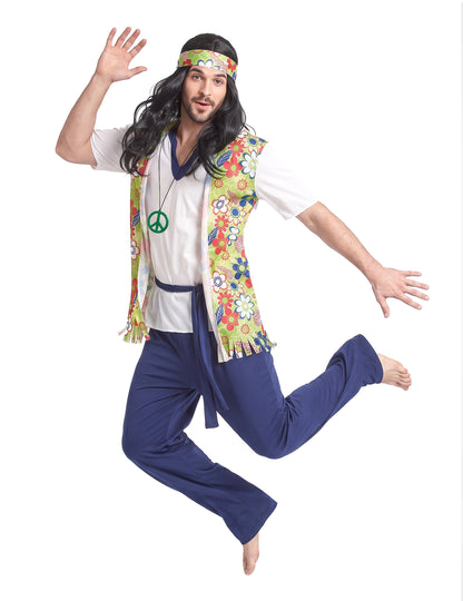 Blue Hippie Hippie Costume
