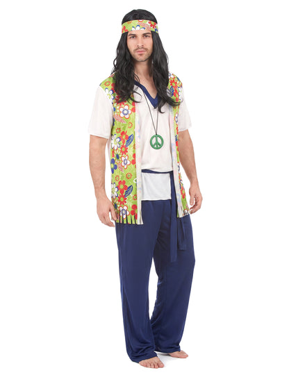 Blue Hippie Hippie Costume