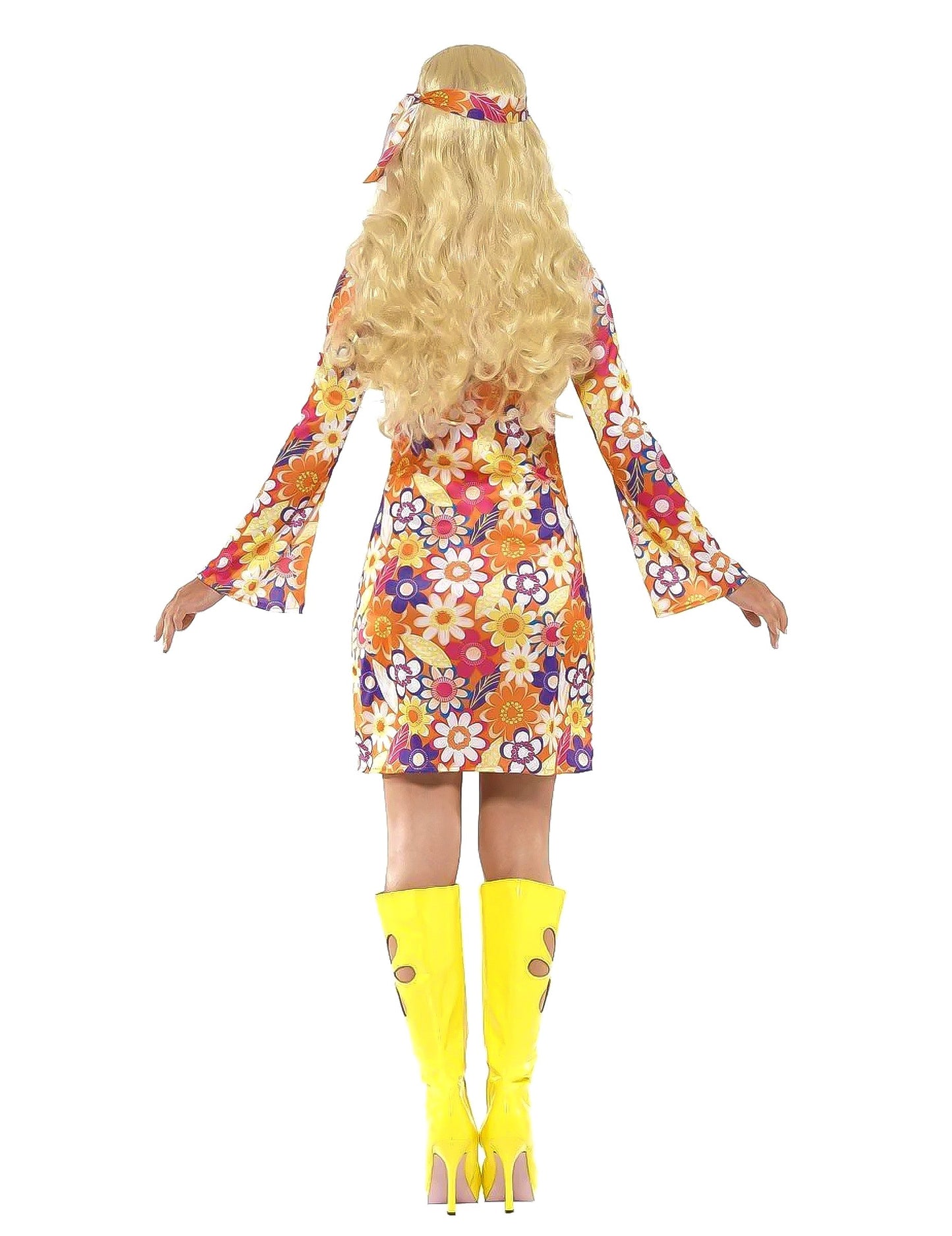 Hippie Flower Orange Women's Costume