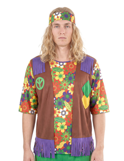 Kostum hippie cvetje moči