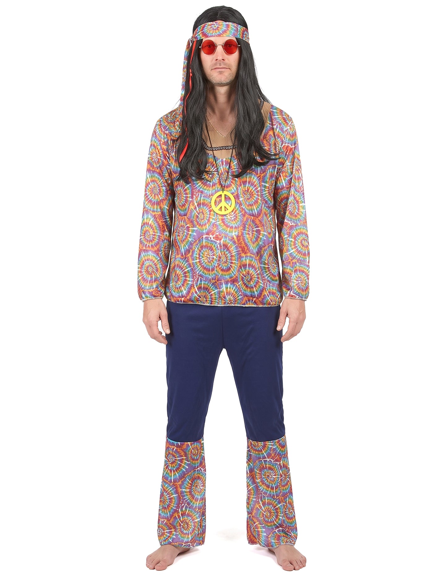 Hippie preobleče psihedelični motiv človek