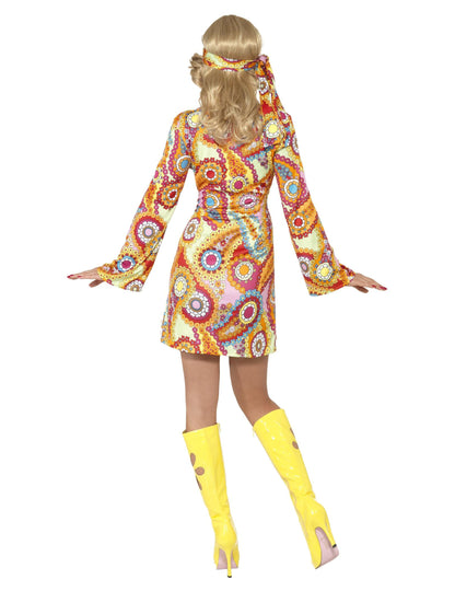 Hippie kostum barviti vzorci ženska