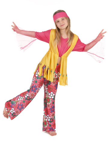 Hippie Muticolare Girl kostum