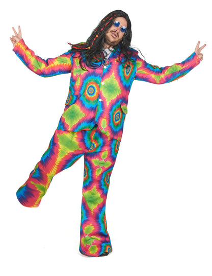 Preobleka velikega moškega psihedeličnega hipija