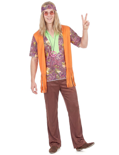 Pink Hippie in rjavi moški preoblečeni